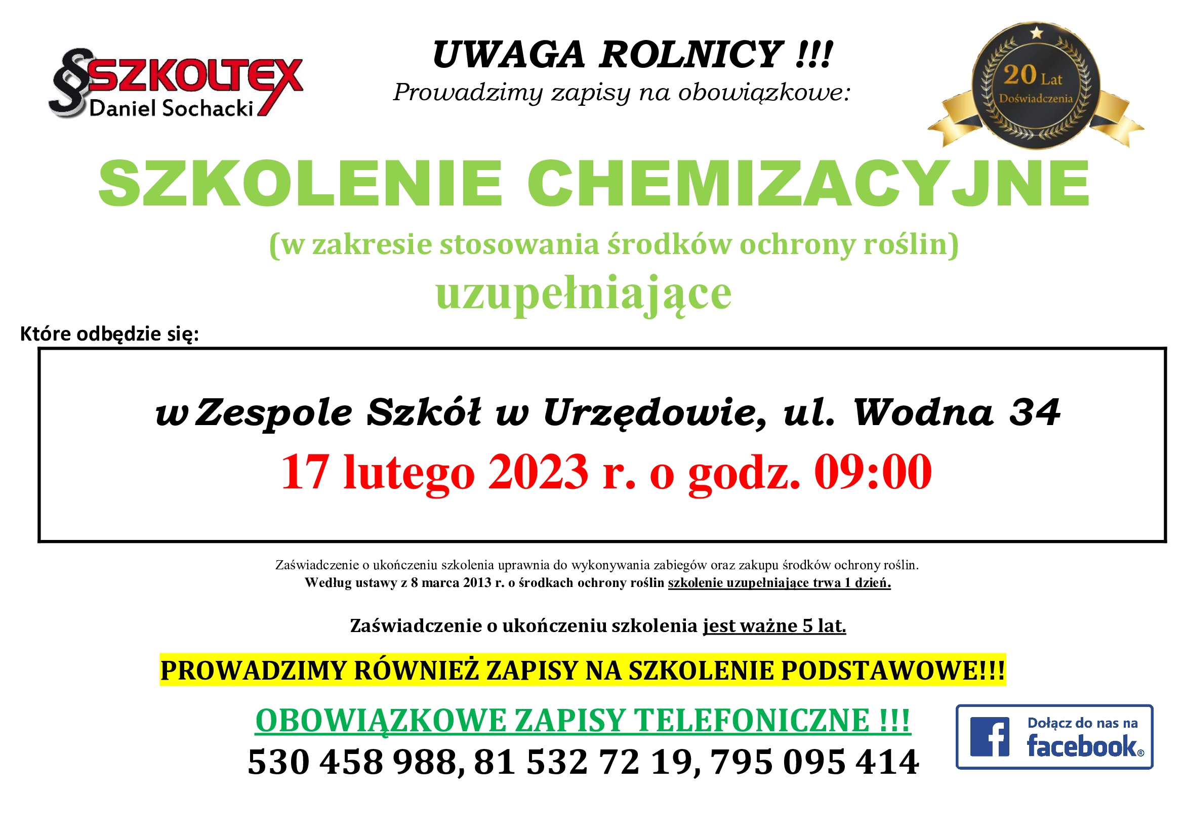 PLAKAT CHEM UZUPEŁNIAJĄCA urzędów