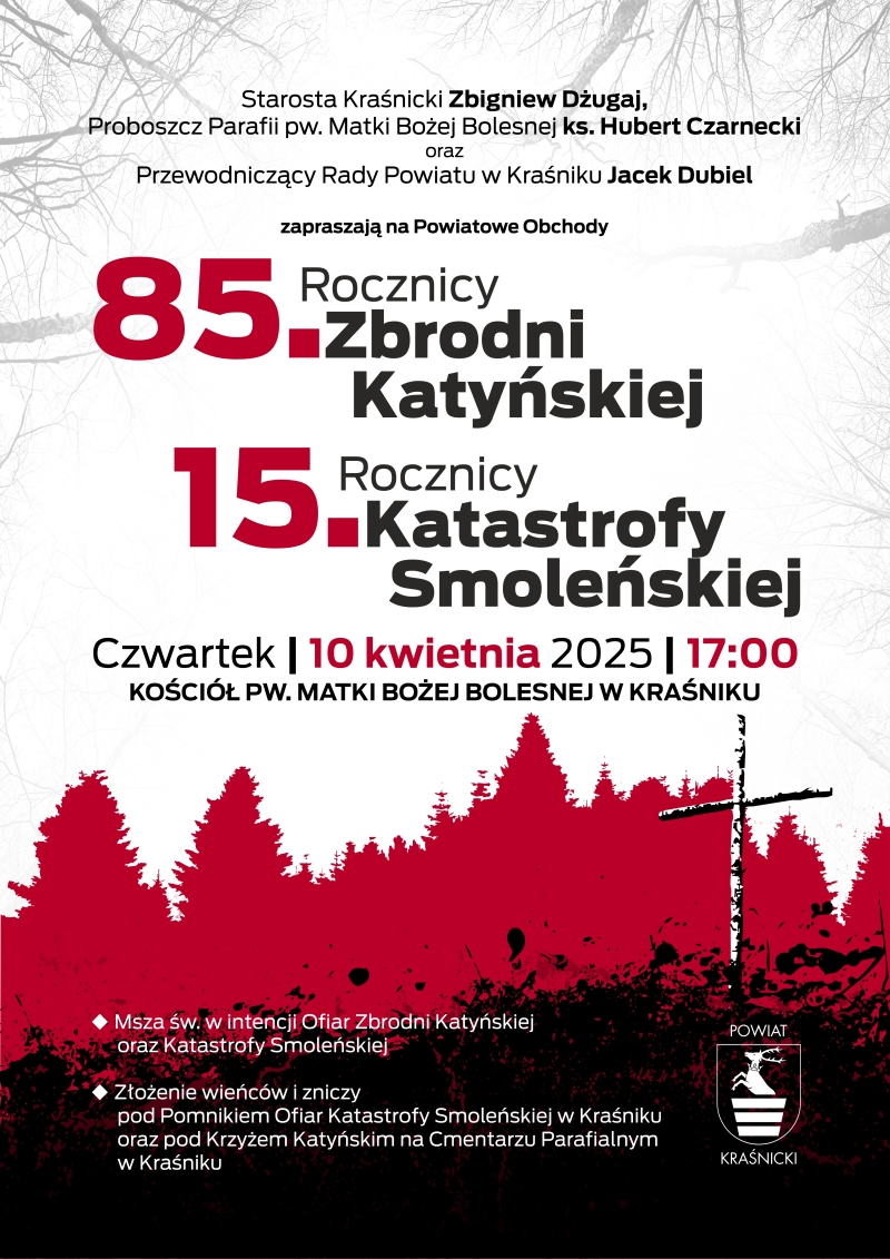 Plakat Katyń Smoleńsk 2025