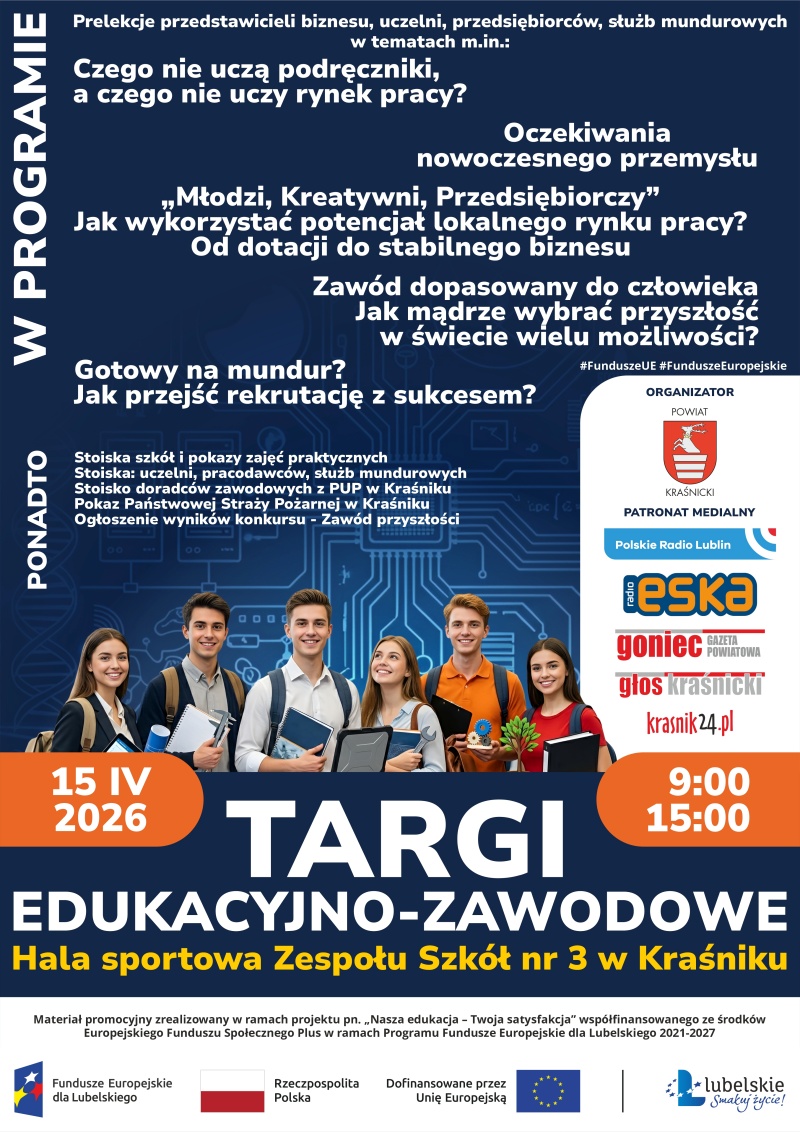 Plakat Targi Edukacyjno Zawodowe