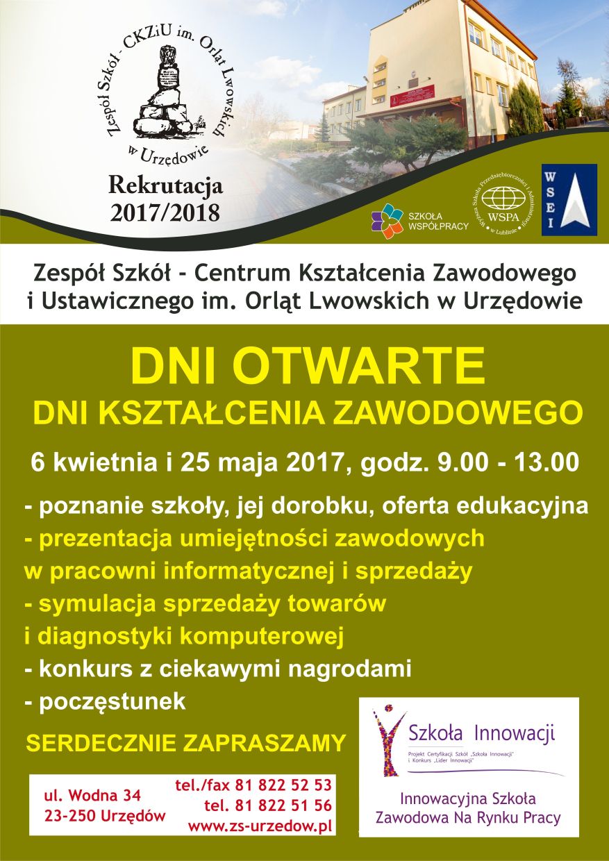 Plakat Dni Otwarte 2017