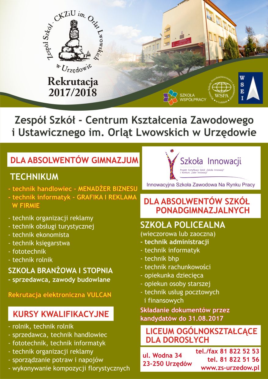 plakat szkola orleta 2017m